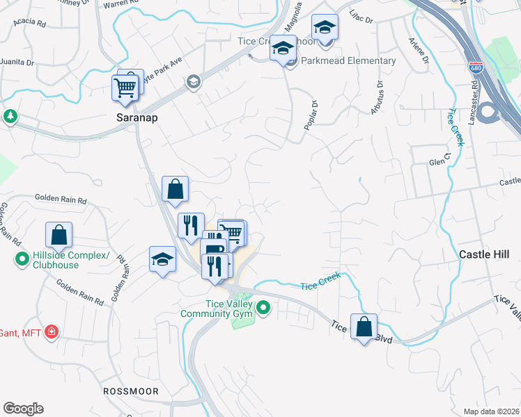 map of restaurants, bars, coffee shops, grocery stores, and more near 1900 Devil View Place in Walnut Creek