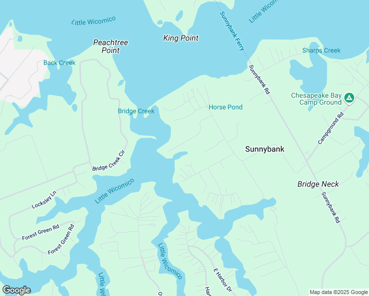 map of restaurants, bars, coffee shops, grocery stores, and more near 185 Oak Lane in Reedville