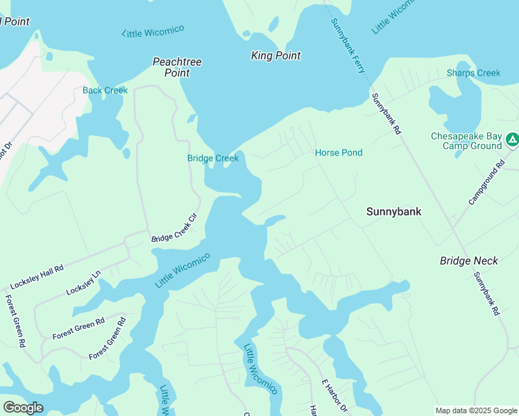 map of restaurants, bars, coffee shops, grocery stores, and more near 270 Oak Lane in Reedville