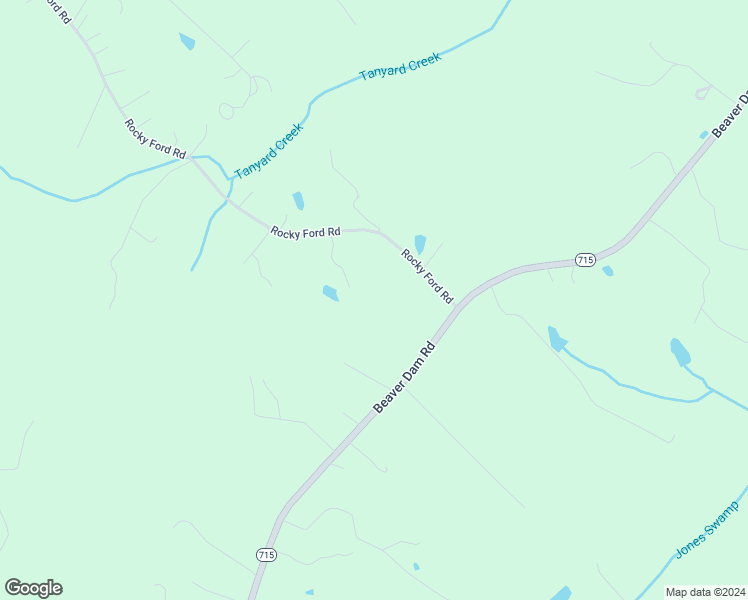 map of restaurants, bars, coffee shops, grocery stores, and more near 17069 Rocky Ford Road in Beaverdam