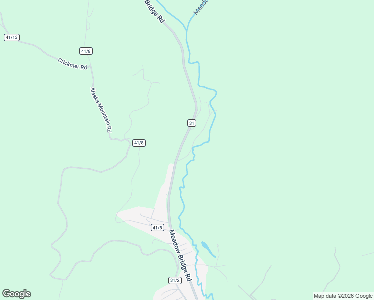 map of restaurants, bars, coffee shops, grocery stores, and more near 81 Winding Creek Road in Meadow Bridge