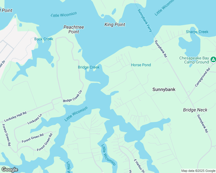 map of restaurants, bars, coffee shops, grocery stores, and more near 270 Oak Lane in Reedville