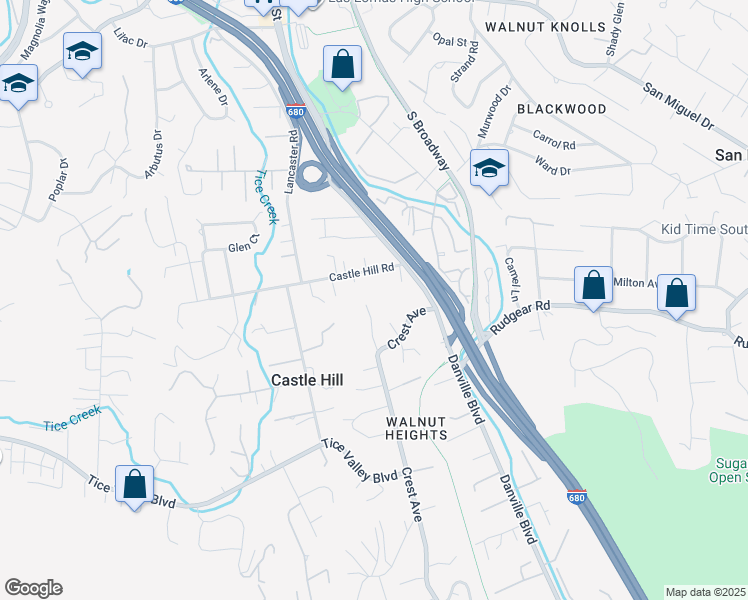 map of restaurants, bars, coffee shops, grocery stores, and more near 132 Post Road in Alamo