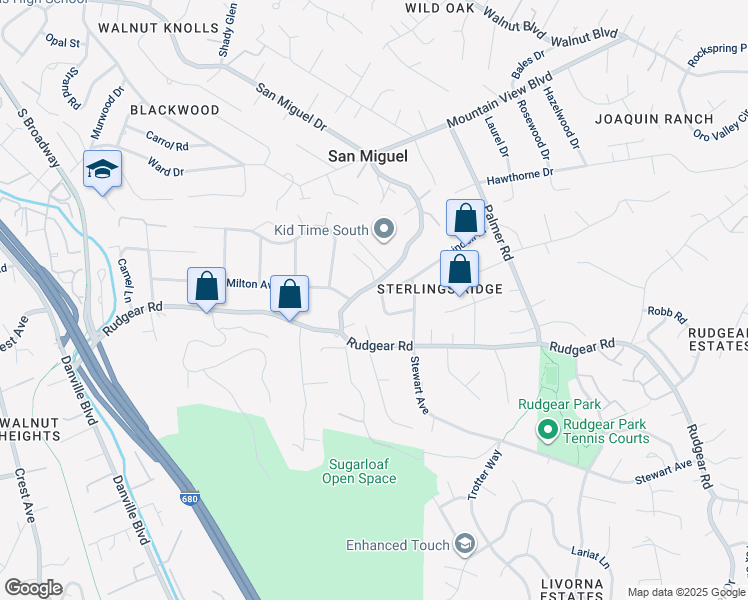 map of restaurants, bars, coffee shops, grocery stores, and more near 11 Margaret Drive in Walnut Creek