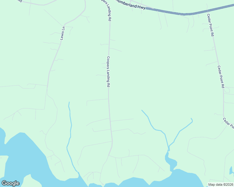 map of restaurants, bars, coffee shops, grocery stores, and more near 133 Coopers Landing Road in Heathsville