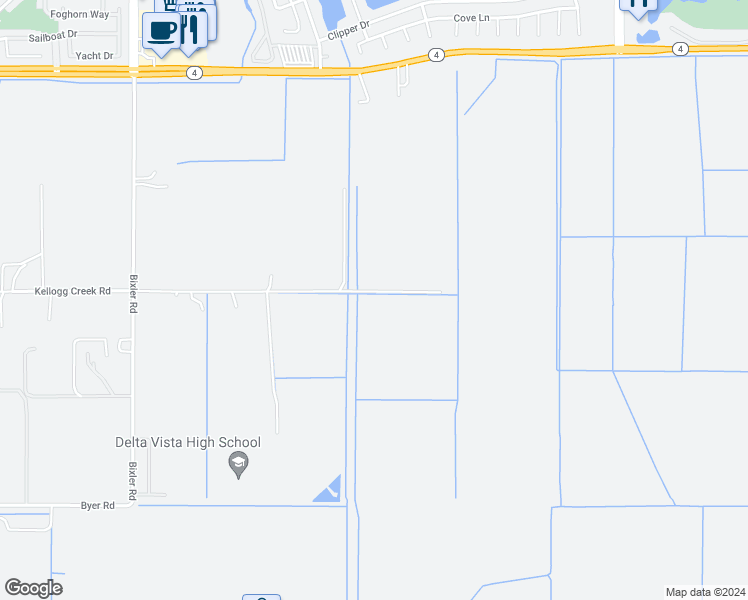 map of restaurants, bars, coffee shops, grocery stores, and more near 4500 Kellogg Creek Road in Byron