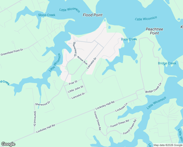 map of restaurants, bars, coffee shops, grocery stores, and more near State Route 1309 in Reedville