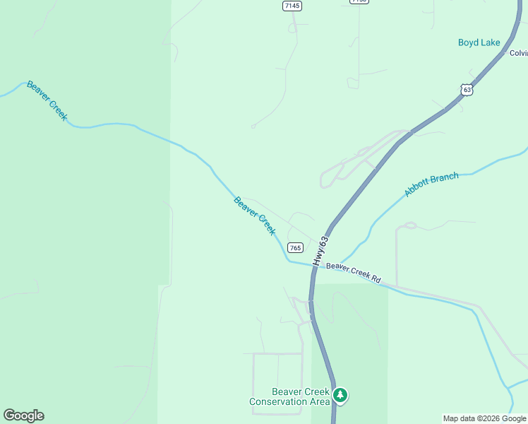 map of restaurants, bars, coffee shops, grocery stores, and more near 12665 Beaver Manor Road in Rolla