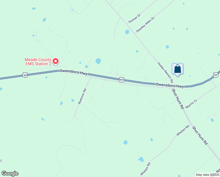 map of restaurants, bars, coffee shops, grocery stores, and more near U.S. 60 in Vine Grove