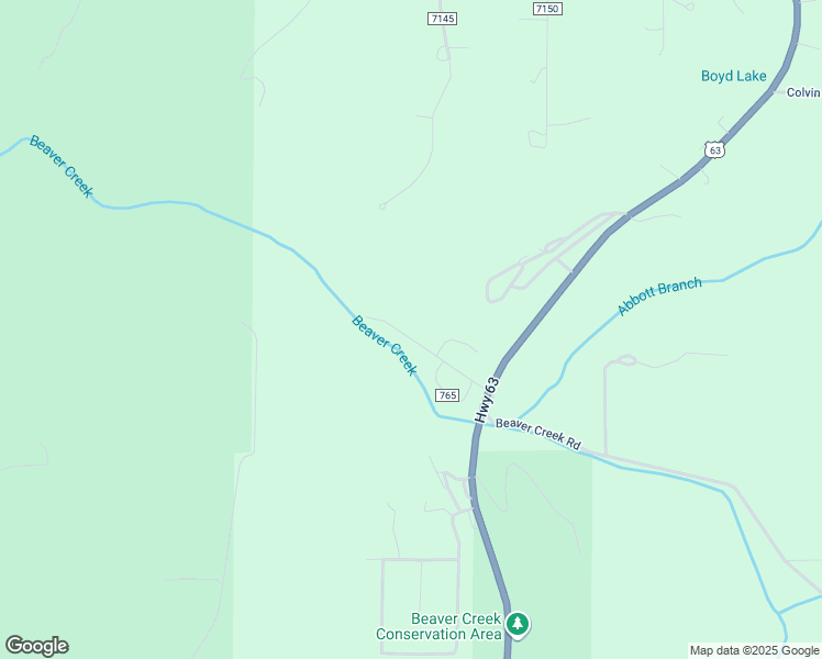 map of restaurants, bars, coffee shops, grocery stores, and more near 12665 Beaver Manor Road in Rolla