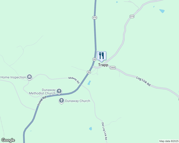 map of restaurants, bars, coffee shops, grocery stores, and more near 11400 Irvine Road in Winchester