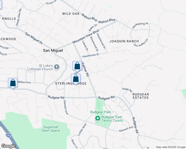 map of restaurants, bars, coffee shops, grocery stores, and more near 811 Holly Hill Drive in Walnut Creek