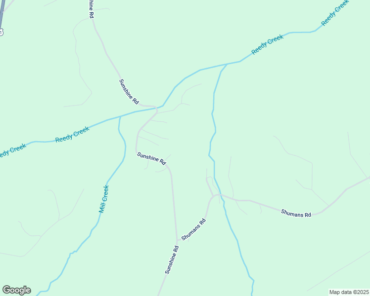 map of restaurants, bars, coffee shops, grocery stores, and more near 27621 Sunshine Road in Ruther Glen