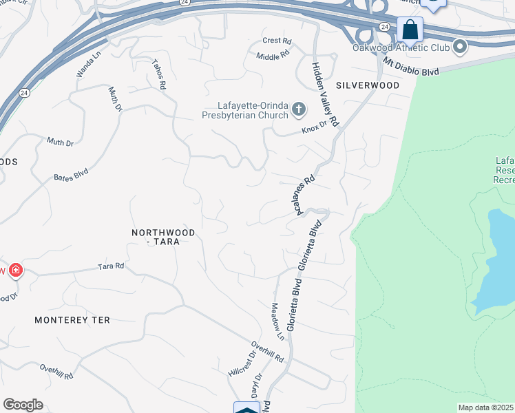 map of restaurants, bars, coffee shops, grocery stores, and more near 4161 Coralee Lane in Lafayette