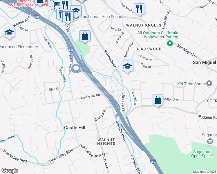 map of restaurants, bars, coffee shops, grocery stores, and more near 1918 Arbol Grande in Walnut Creek