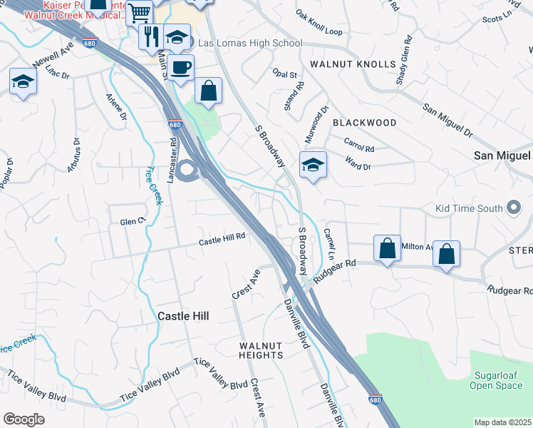 map of restaurants, bars, coffee shops, grocery stores, and more near 1918 Arbol Grande in Walnut Creek