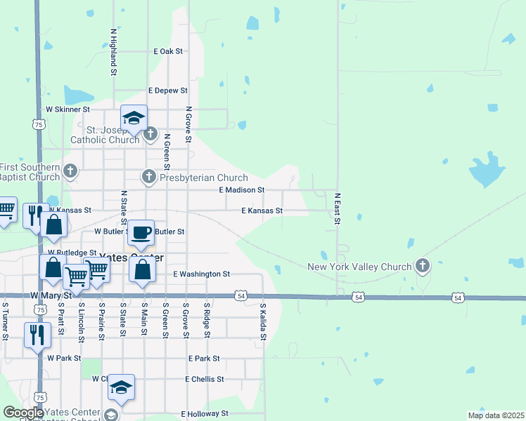 East Kansas Street, Yates Center KS Walk Score