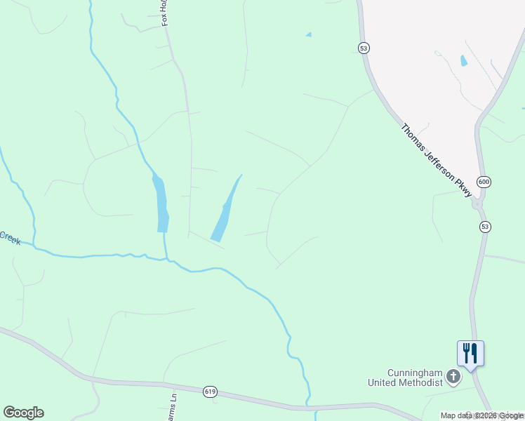 map of restaurants, bars, coffee shops, grocery stores, and more near 610-998 Taylor Ridge Way in Fluvanna