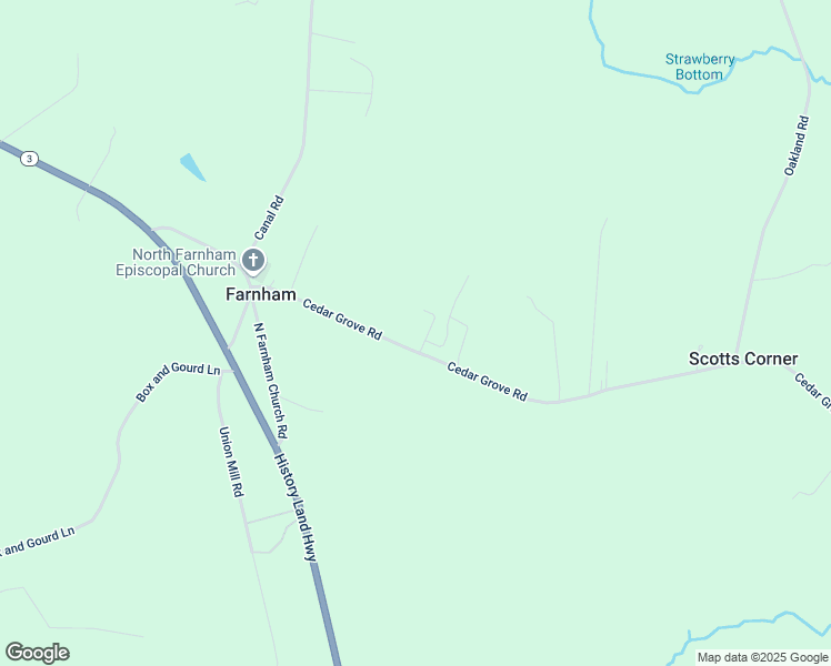 map of restaurants, bars, coffee shops, grocery stores, and more near 511 Cedar Grove Road in Farnham