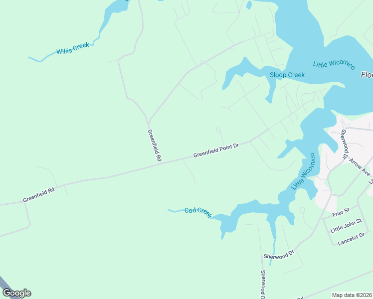 map of restaurants, bars, coffee shops, grocery stores, and more near 119 Greenfield Point Drive in Reedville