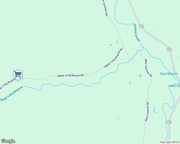 map of restaurants, bars, coffee shops, grocery stores, and more near 382 Upper Long Bridge in Ezel