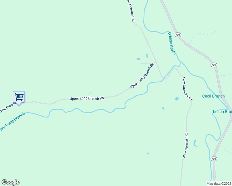 map of restaurants, bars, coffee shops, grocery stores, and more near 382 Upper Long Branch Road in Ezel