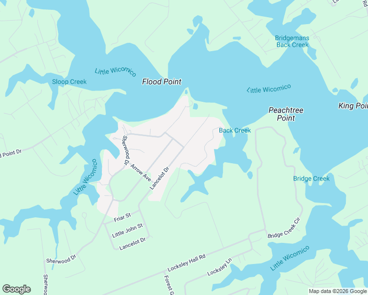 map of restaurants, bars, coffee shops, grocery stores, and more near State Route 1309 in Reedville