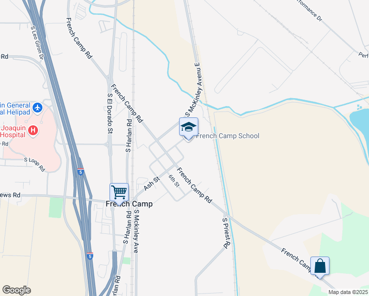 map of restaurants, bars, coffee shops, grocery stores, and more near 241 East 4th Street in French Camp