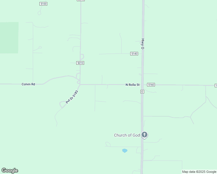 map of restaurants, bars, coffee shops, grocery stores, and more near 10297 County Road 5180 in Rolla