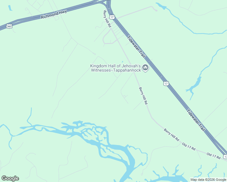 map of restaurants, bars, coffee shops, grocery stores, and more near 290 Poplar Springs Drive in Tappahannock