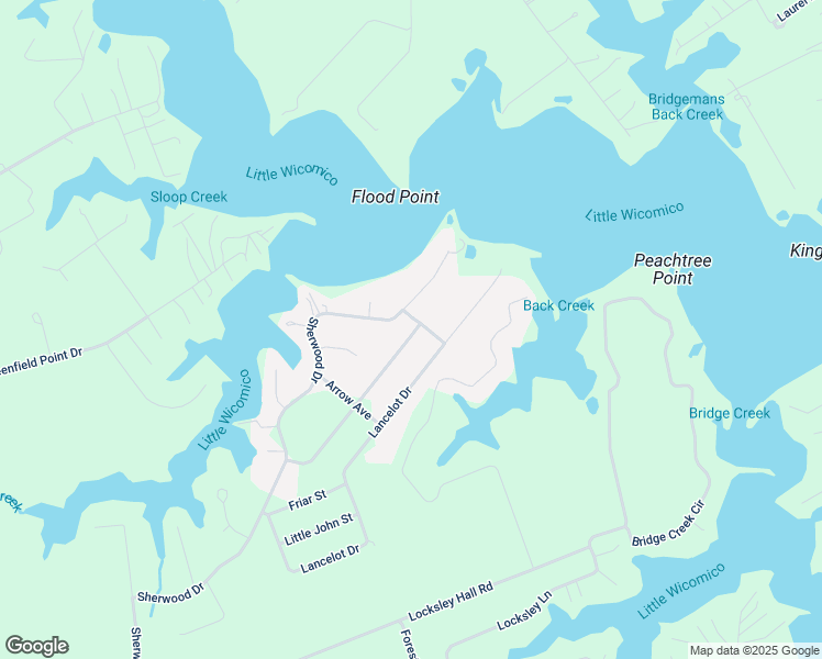 map of restaurants, bars, coffee shops, grocery stores, and more near 78 Cross Bow Street in Reedville
