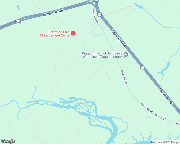 map of restaurants, bars, coffee shops, grocery stores, and more near 412 Poplar Springs Drive in Tappahannock