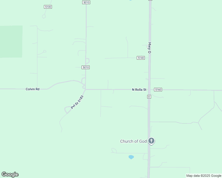 map of restaurants, bars, coffee shops, grocery stores, and more near 10297 County Road 5180 in Rolla