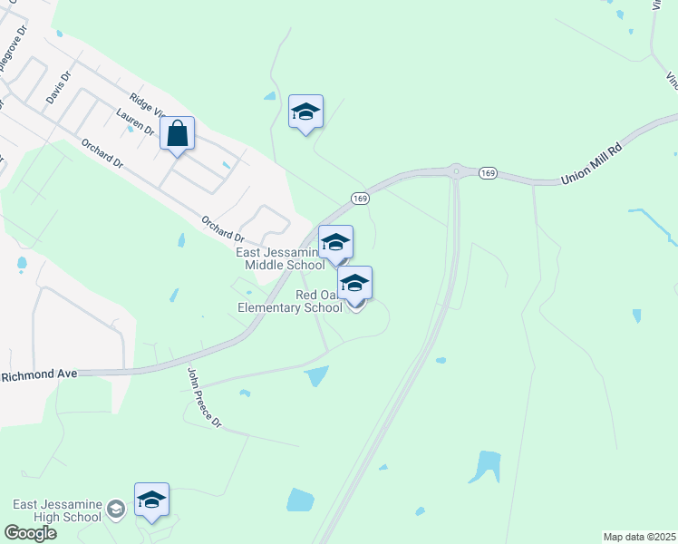 map of restaurants, bars, coffee shops, grocery stores, and more near 901 Union Mill Road in Nicholasville