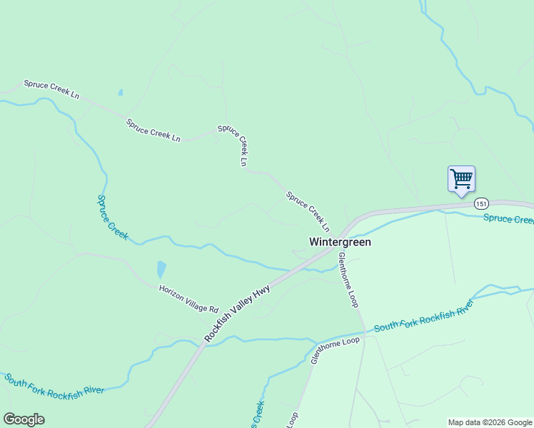 map of restaurants, bars, coffee shops, grocery stores, and more near 2 Lotties Lane in Nellysford