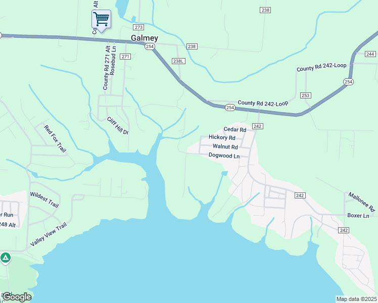 map of restaurants, bars, coffee shops, grocery stores, and more near 21499 Dogwood Lane in Wheatland