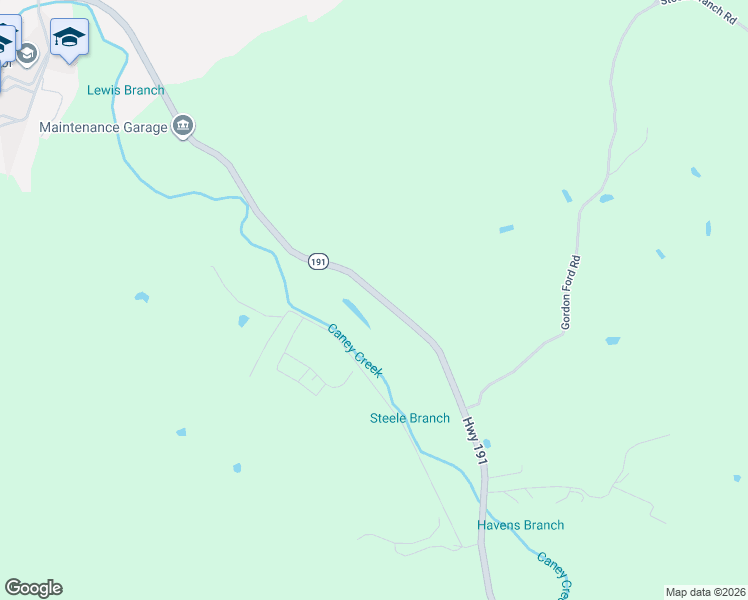 map of restaurants, bars, coffee shops, grocery stores, and more near 1378 Kentucky 191 in West Liberty
