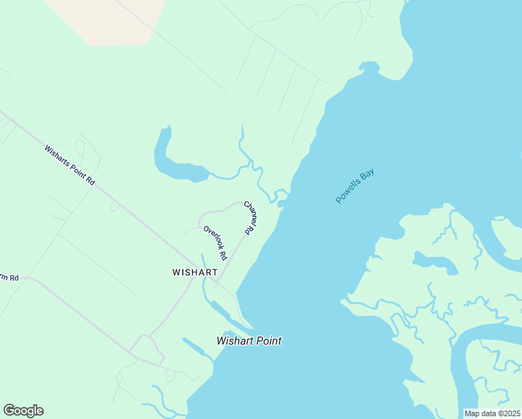 map of restaurants, bars, coffee shops, grocery stores, and more near Channel Road in Atlantic