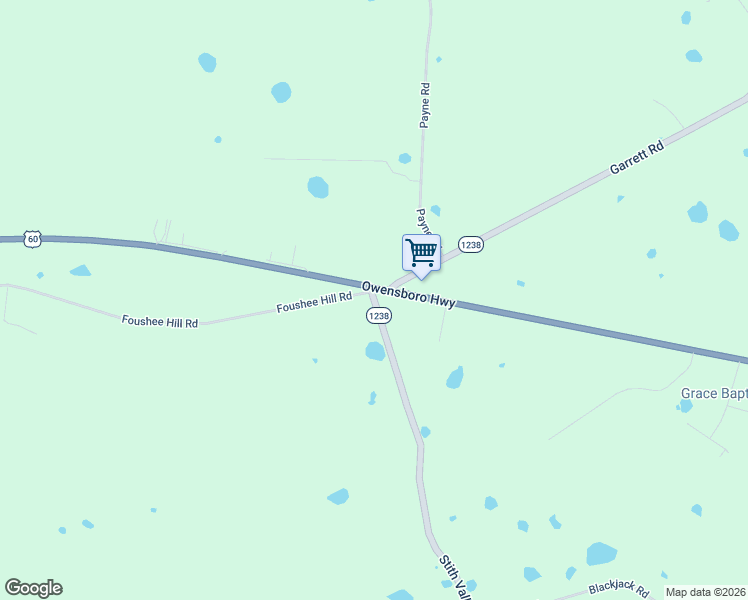 map of restaurants, bars, coffee shops, grocery stores, and more near 163 Stith Valley Road in Guston