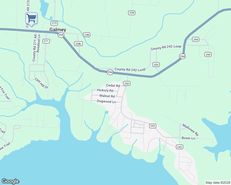 map of restaurants, bars, coffee shops, grocery stores, and more near 21734 Hickory Road in Wheatland