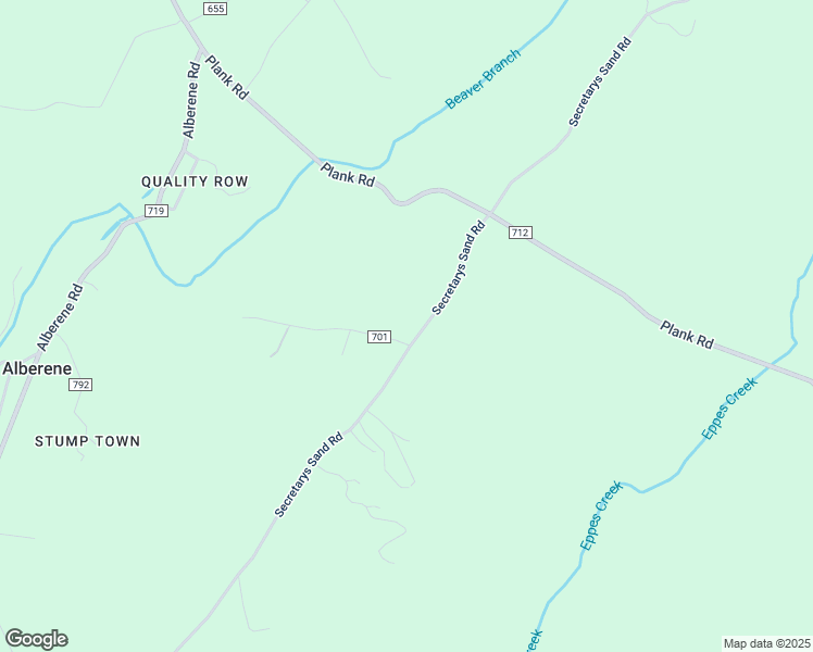 map of restaurants, bars, coffee shops, grocery stores, and more near 5300 Secretarys Sand Road in Esmont