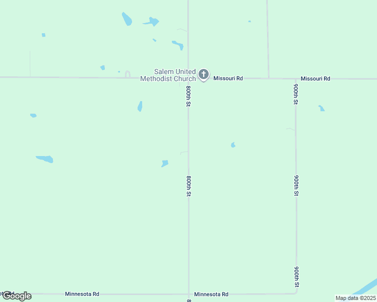 map of restaurants, bars, coffee shops, grocery stores, and more near 1066 800th Street in Iola