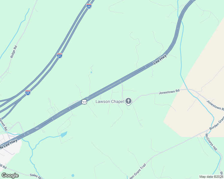 map of restaurants, bars, coffee shops, grocery stores, and more near Lee Highway in Fairfield