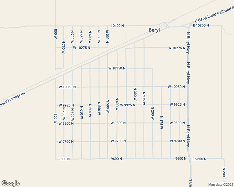 map of restaurants, bars, coffee shops, grocery stores, and more near North 400 West in Iron County