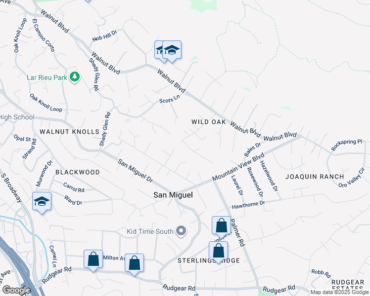 map of restaurants, bars, coffee shops, grocery stores, and more near 209 Gerry Court in Walnut Creek
