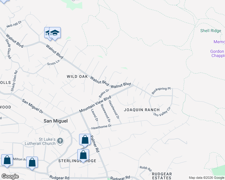 map of restaurants, bars, coffee shops, grocery stores, and more near 312 Clarkin Court in Walnut Creek