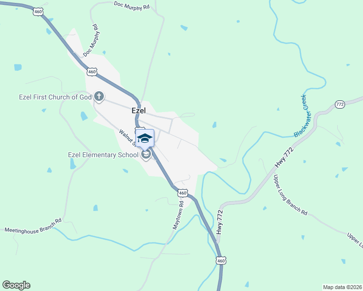 map of restaurants, bars, coffee shops, grocery stores, and more near 216 Liberty Street in Ezel