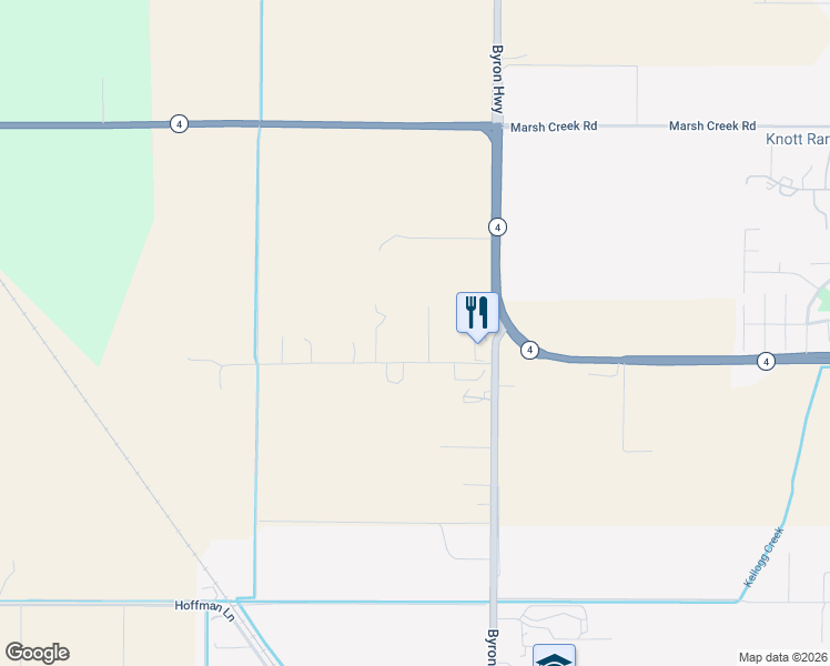 map of restaurants, bars, coffee shops, grocery stores, and more near 2825 Taylor Lane in Byron