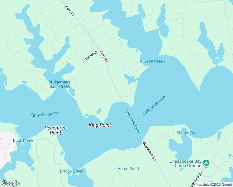 map of restaurants, bars, coffee shops, grocery stores, and more near 1498 Ferry Road in Heathsville