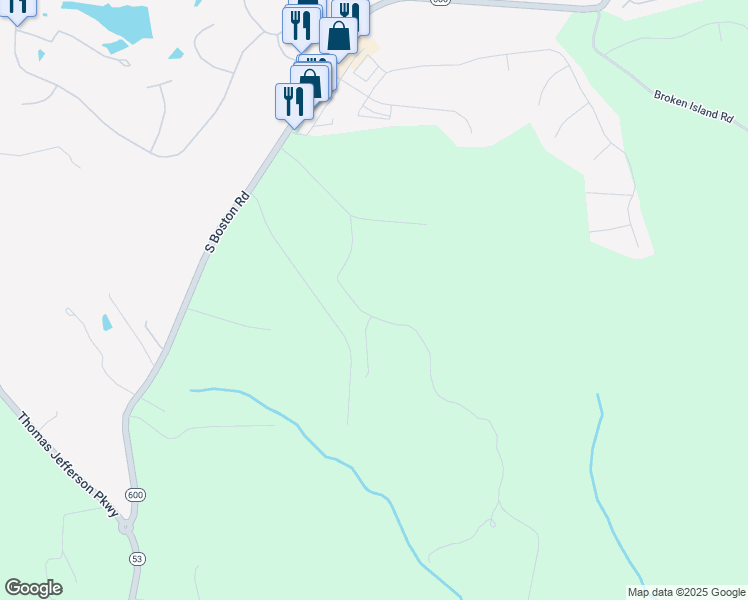 map of restaurants, bars, coffee shops, grocery stores, and more near 285 Woods Lane in Palmyra